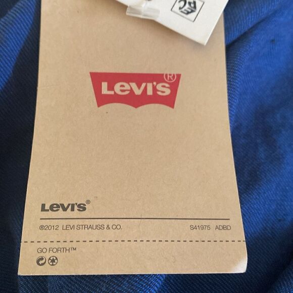NWT Men’s Levi’s Button Down Shirt Blue Size Small - Picture 5 of 7